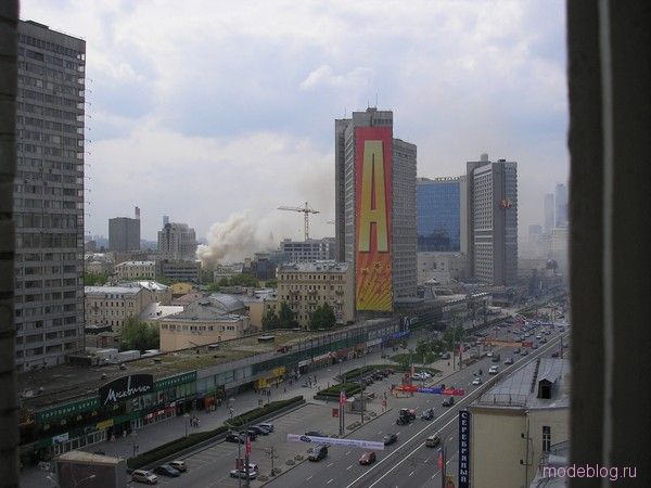 пожар в Москве
