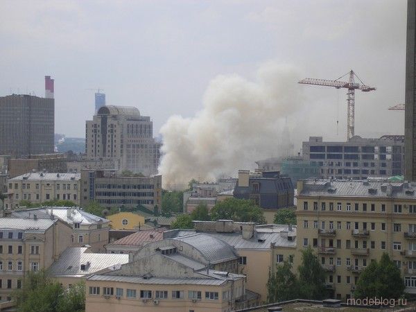 пожар в Москве