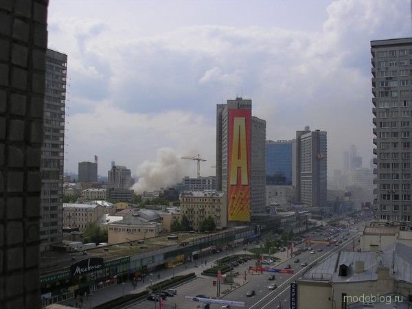 пожар в Москве